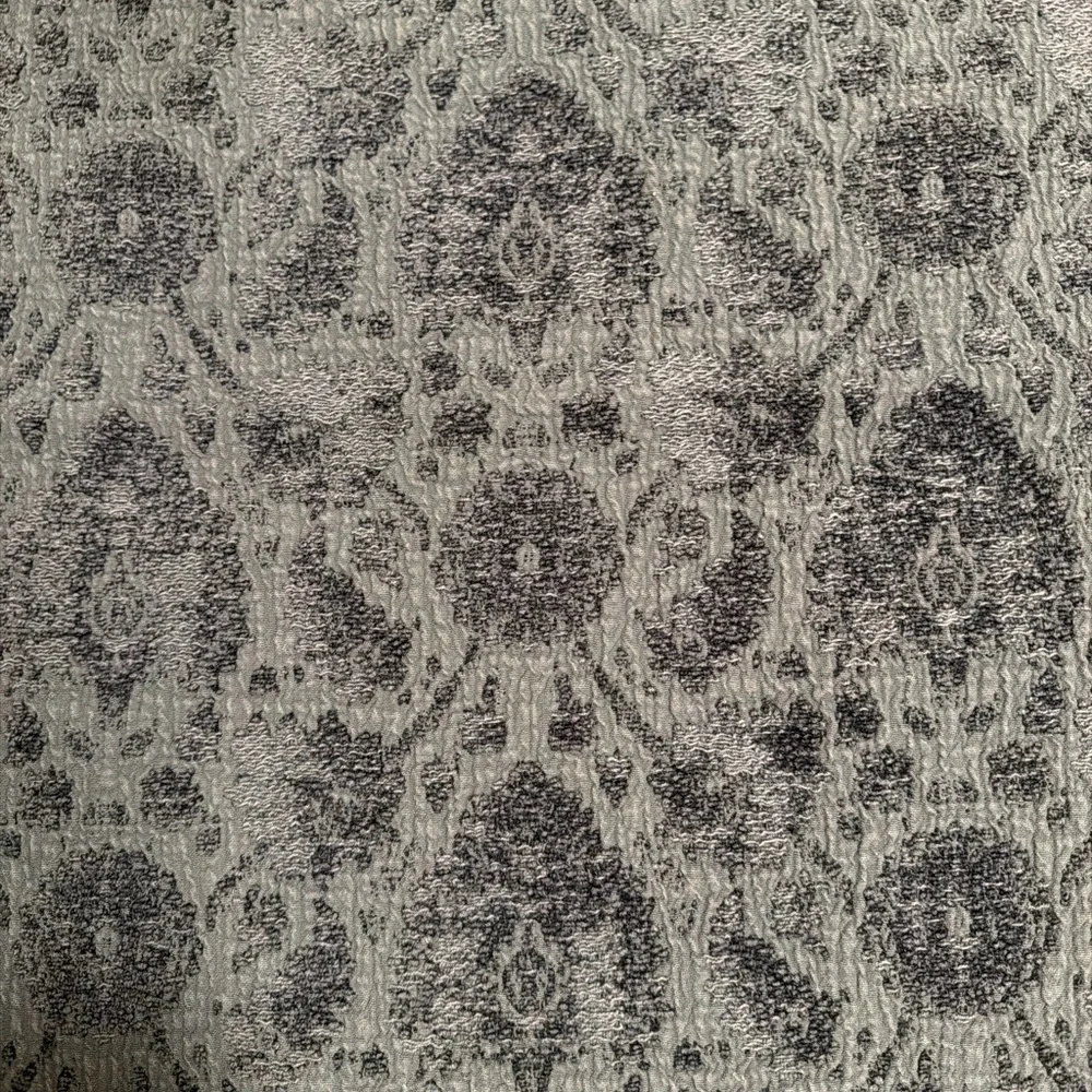 West Elm Chenille Jacquard Paisley Pillow Cover light blue 24X24